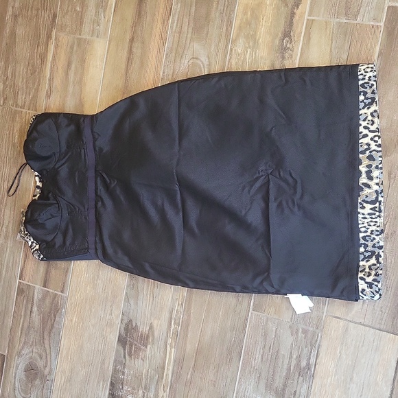J. Crew Collection Animal Print Optional Spaghetti Strap Strapless Dress, Size 0 - Picture 13 of 16